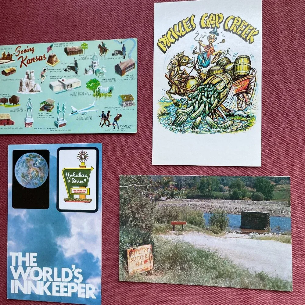 Vintage Lot of 16 Postcards from Western States Unused